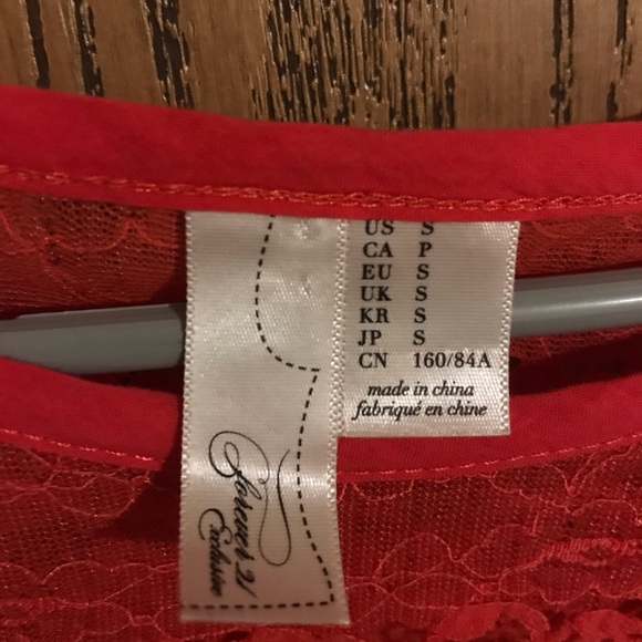 Orange Lace Shirt - Picture 2 of 2